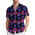 Fashion Men's Casual Floral Print Special-interest Design Shirt